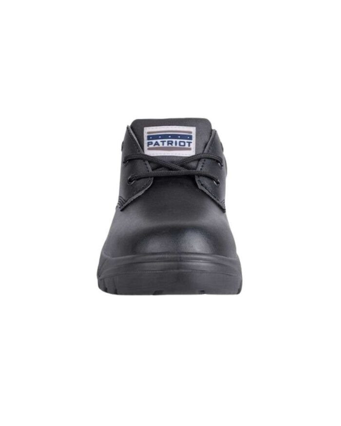 Elite Leather Black Shoe Stc front