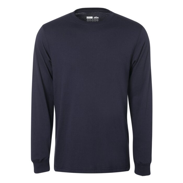 Jonsson 100 Cotton Long Sleeve Tee Shirt NAVY n