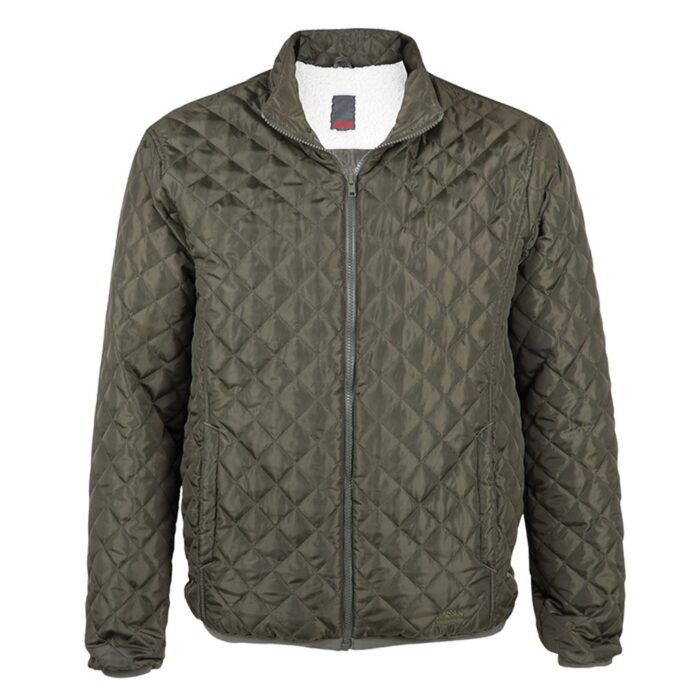 Jonsson Mens Quilted Sherpa Jacket FATIQUE