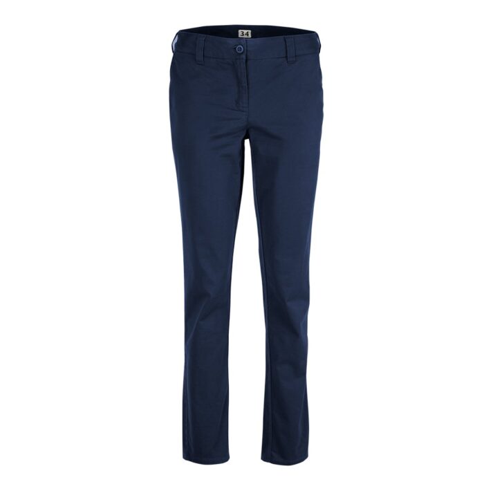 Jonsson Stretch Womens Flat Front Chino NAVY