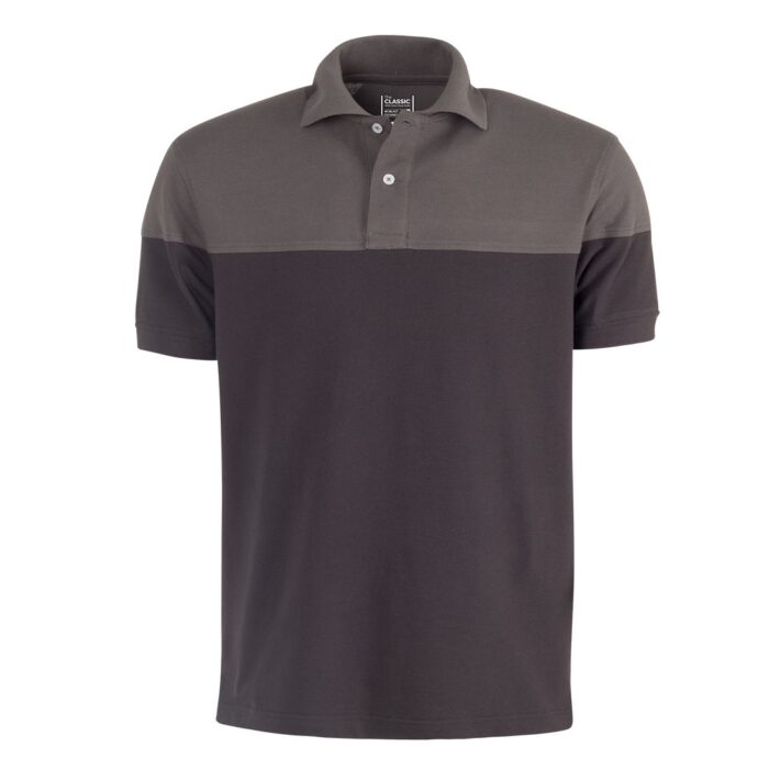 Jonsson The Classic 100 Cotton Two Tone Golfer dark charcoal