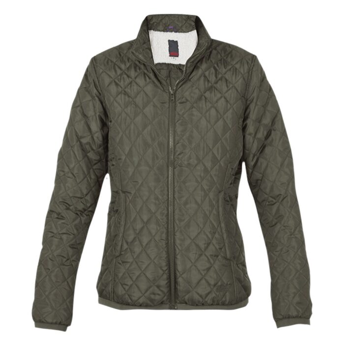 Jonsson Womens Quilted Sherpa Jacket FATIQUE