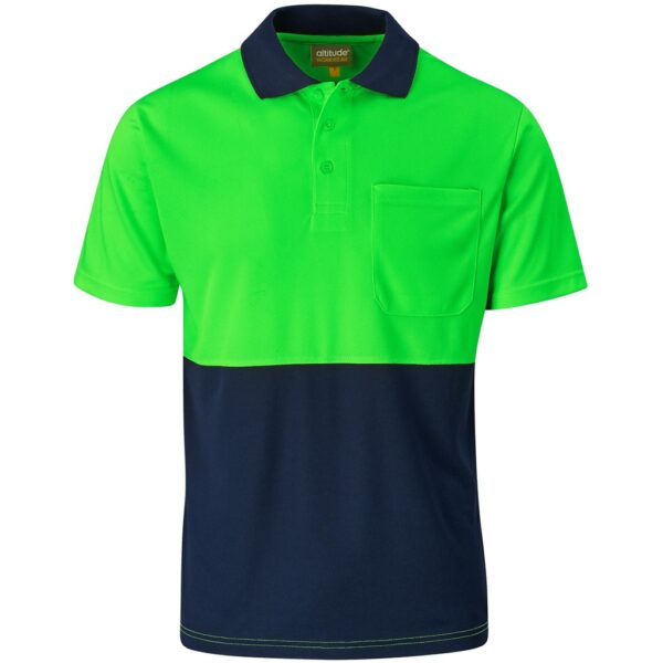 Inspector Two Tone Hi Viz Golf Shirt
