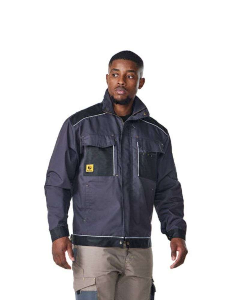TECHNICAL-UTILITY-JACKET-1 Dromex Utility Jacket Kh-Khaki, Ca-Carbon - Image 1