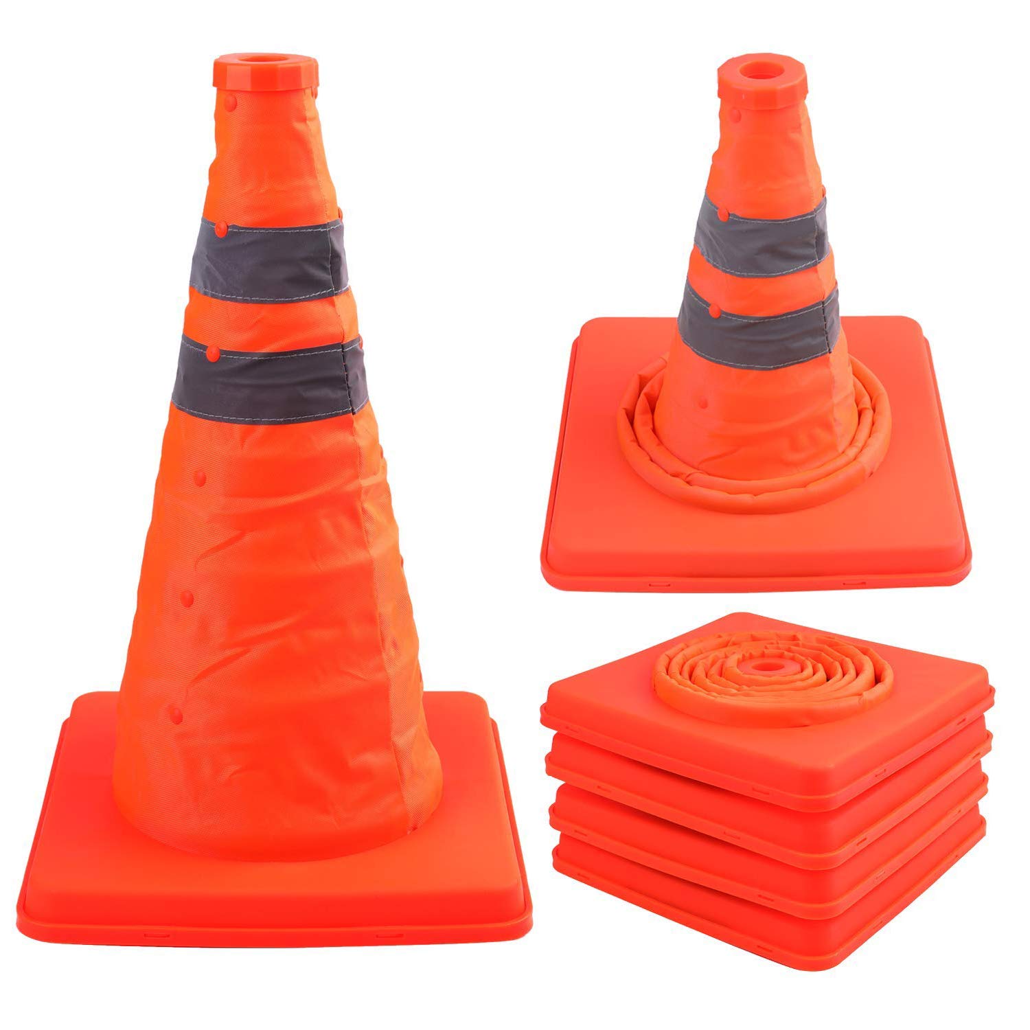 450Mm Foldaway Type Traffic Cone With Reflective Tape 450Mm Foldaway Type Traffic Cone With Reflective Tape - Image 1
