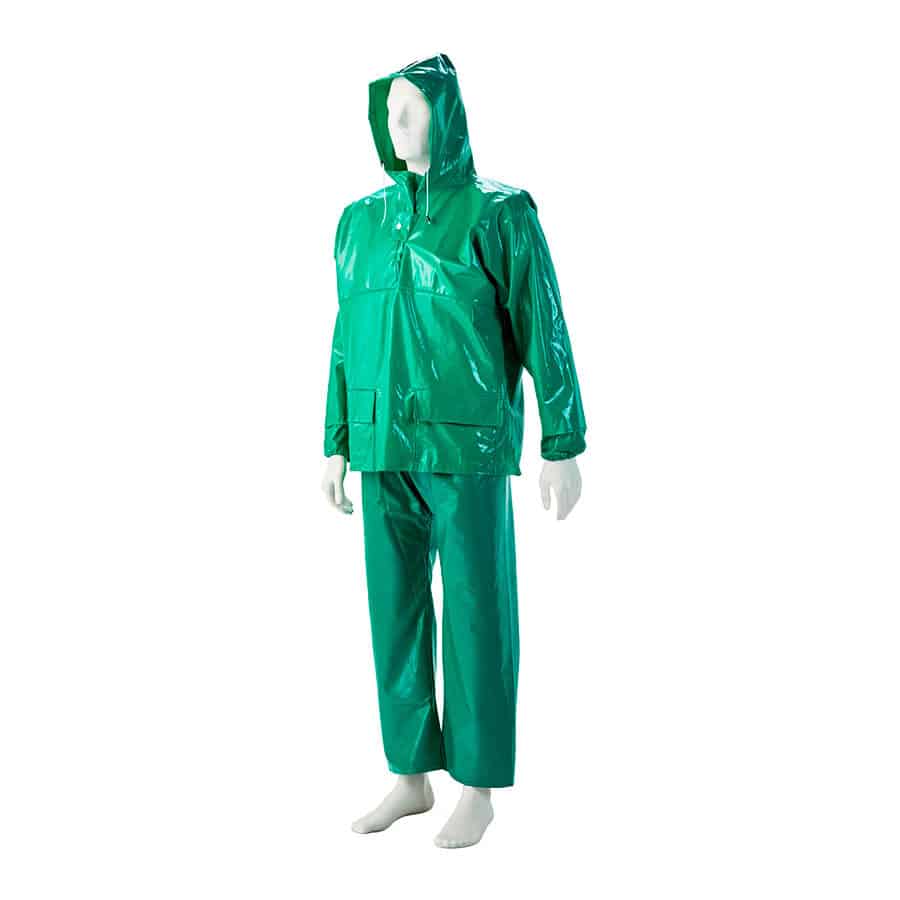 Wader Suit Green Pvc Storm Jackets Small To 3XL Pvc Oil Skins For Fisherman Wader Suit Green Pvc Storm Jackets Small To 3XL Pvc Oil Skins For Fisherman - Image 1